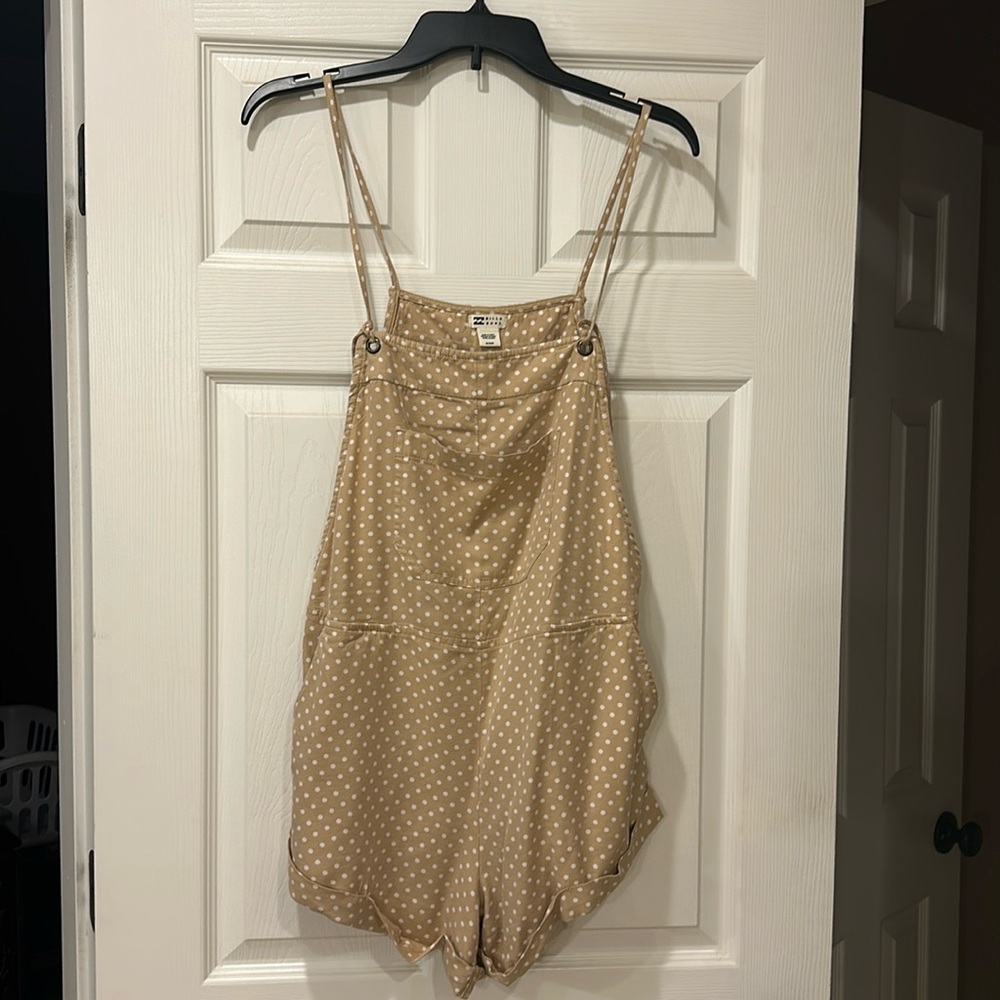 Billabong overall linen shorts size medium